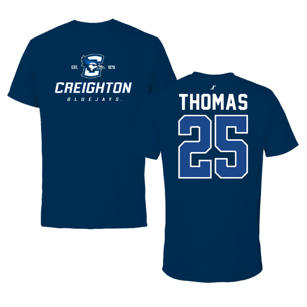 Creighton University Soccer Navy General Tee - #25 Tilly Thomas