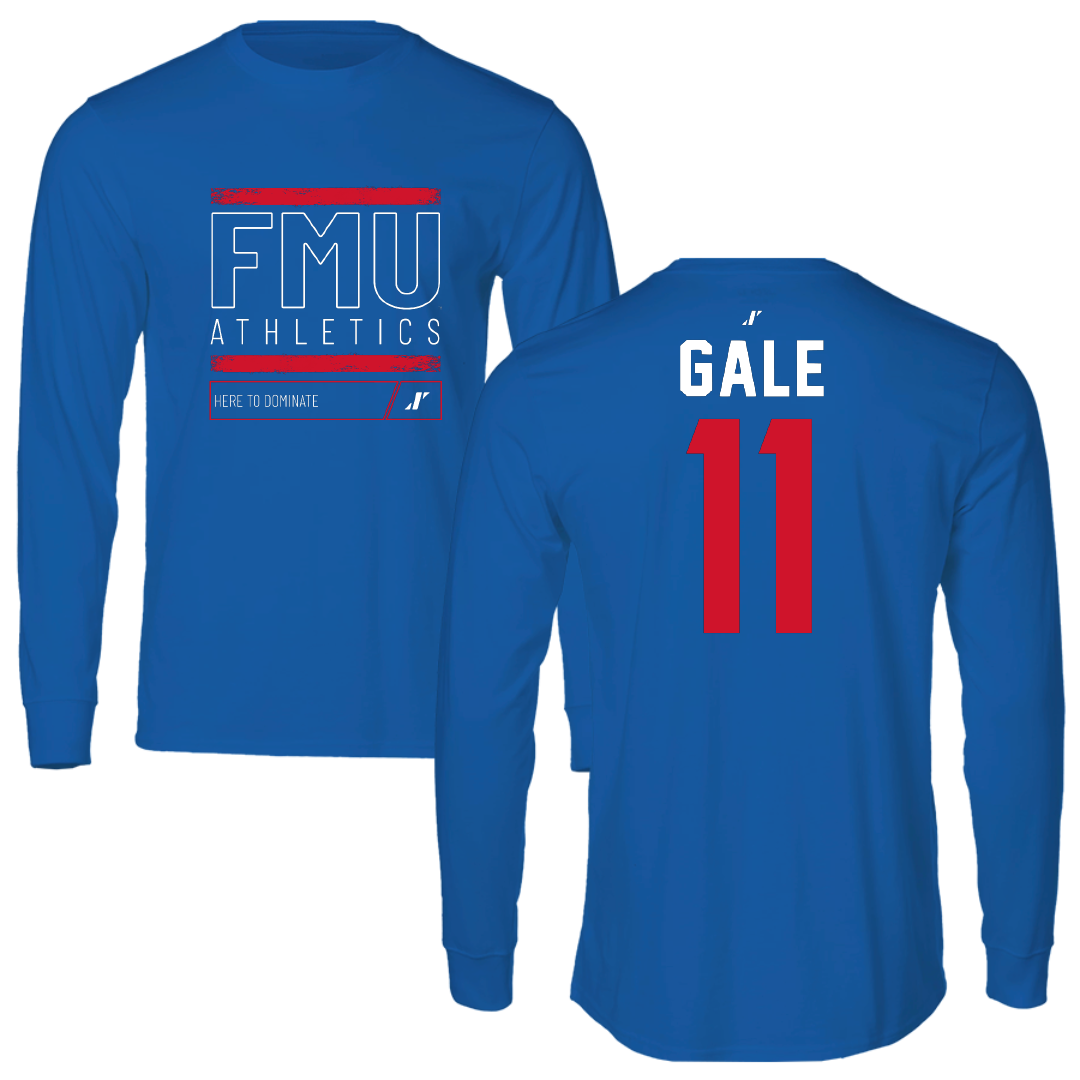 Francis Marion University Softball Blue Dominate Long Sleeve - #11 Peyton Gale