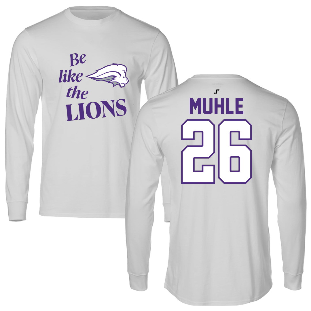 Nelson University Softball Light Gray Be Like Us Long Sleeve - #26 Trinity Muhle