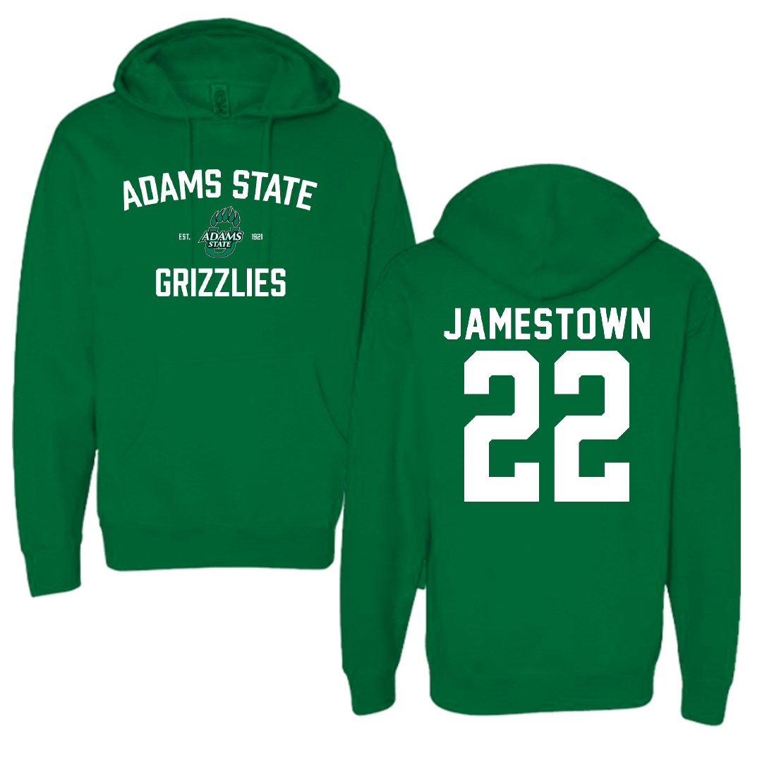 Adams State University Basketball Green General Hoodie - #22 Tajaun Jamestown