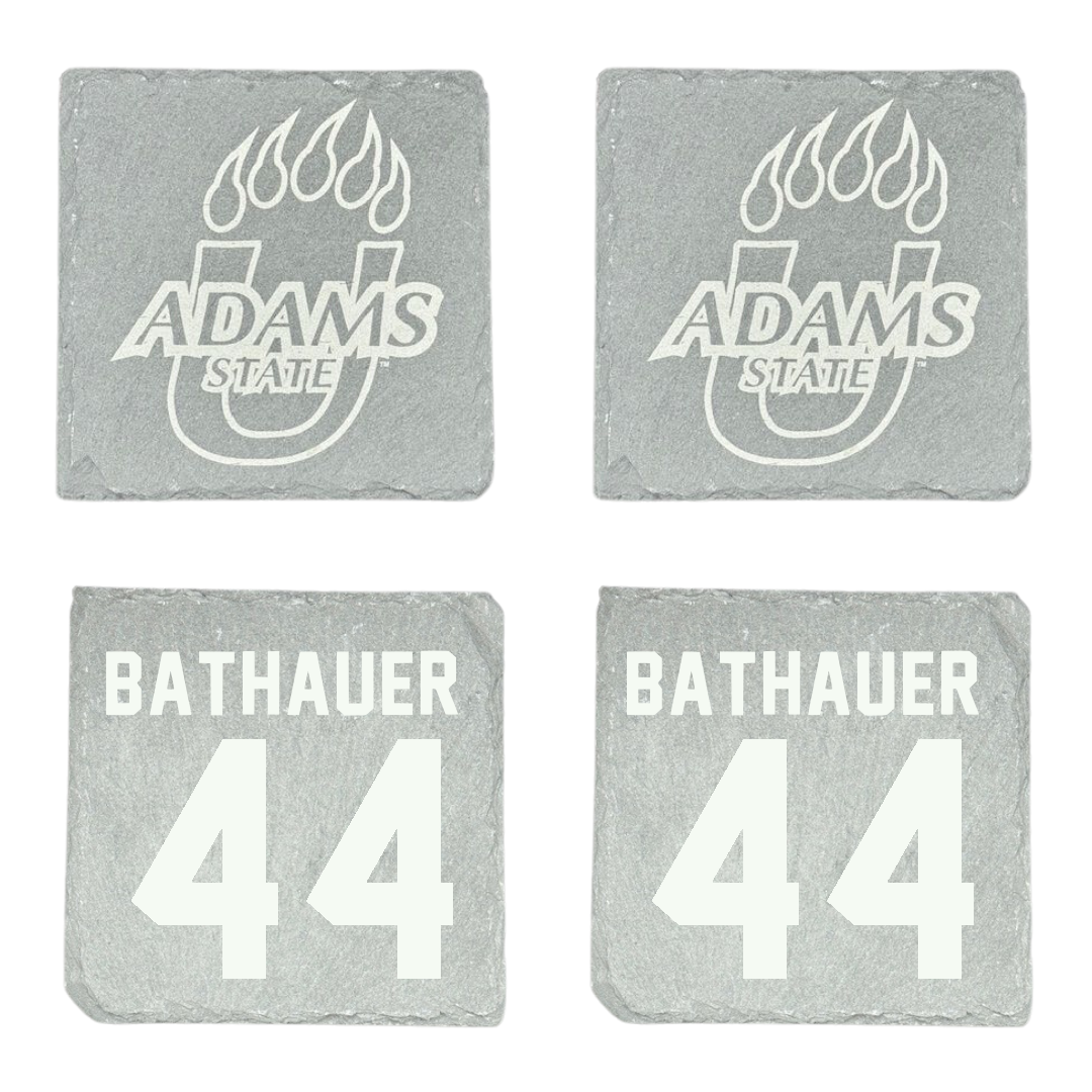 Adams State University Baseball Stone Coaster (4 Pack)  - #44 Mike Bathauer