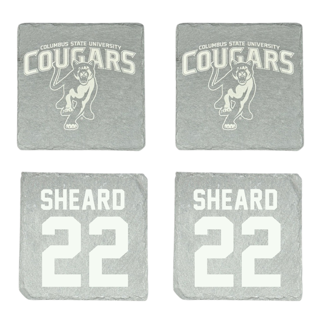 Columbus State University Football Stone Coaster (4 Pack)  - #22 Cameron Sheard