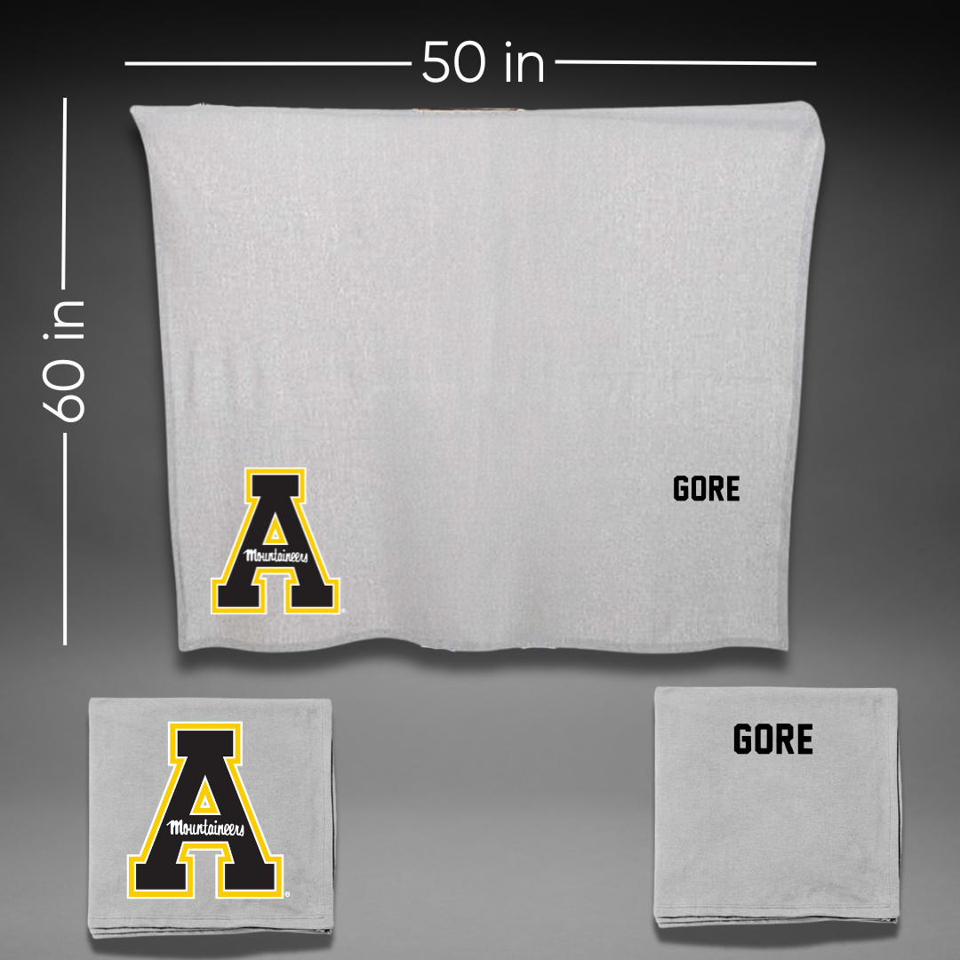Appalachian State University TF and XC Gray Blanket - Christian Gore