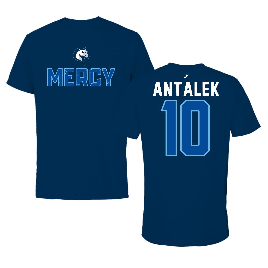 Mercy University Baseball Navy General Tee - #10 Jack Antalek