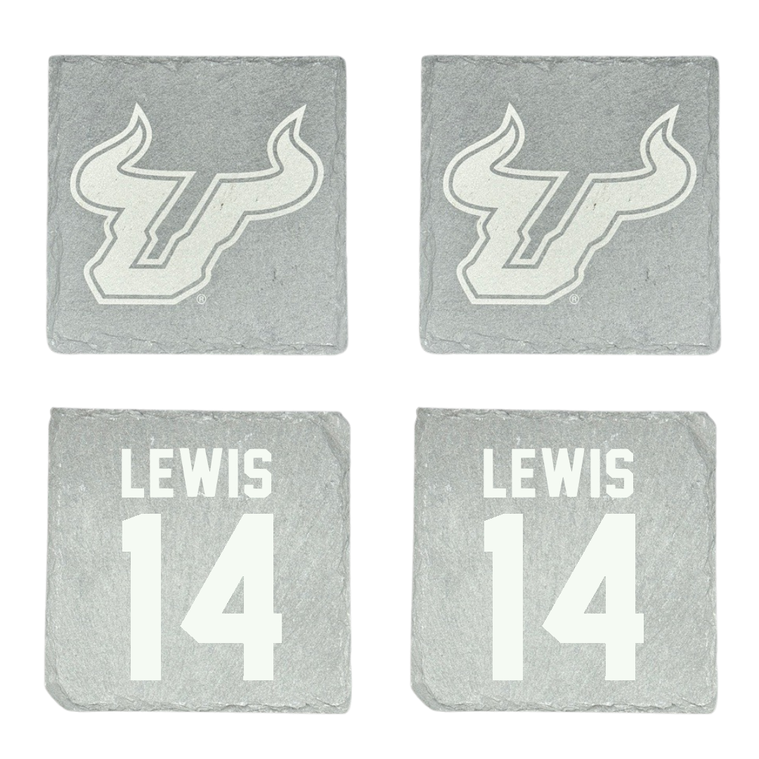 University of South Florida Volleyball Stone Coaster (4 Pack)  - #14 Lauren Lewis