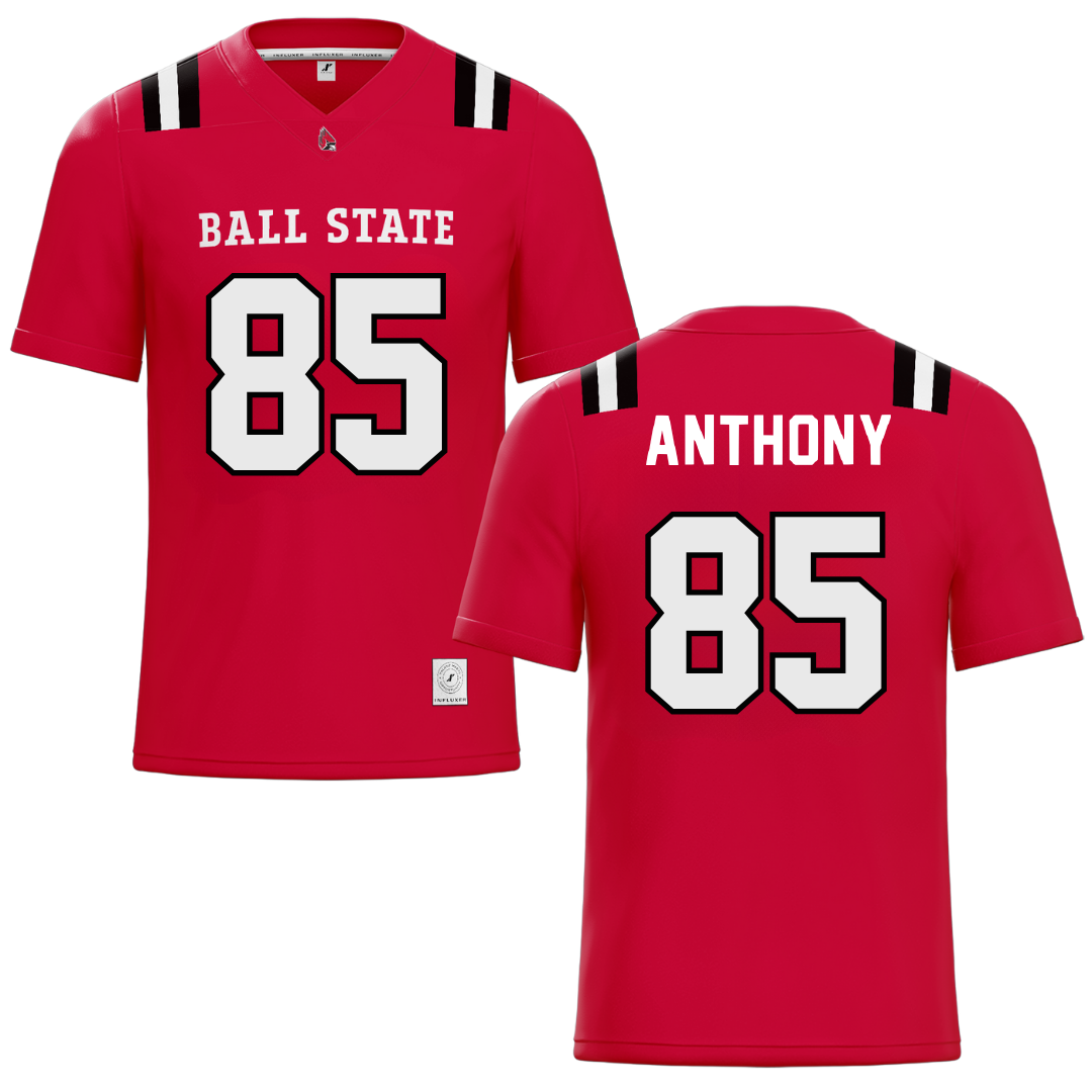 Ball State University Red Football Jersey - #85 Kameron Anthony