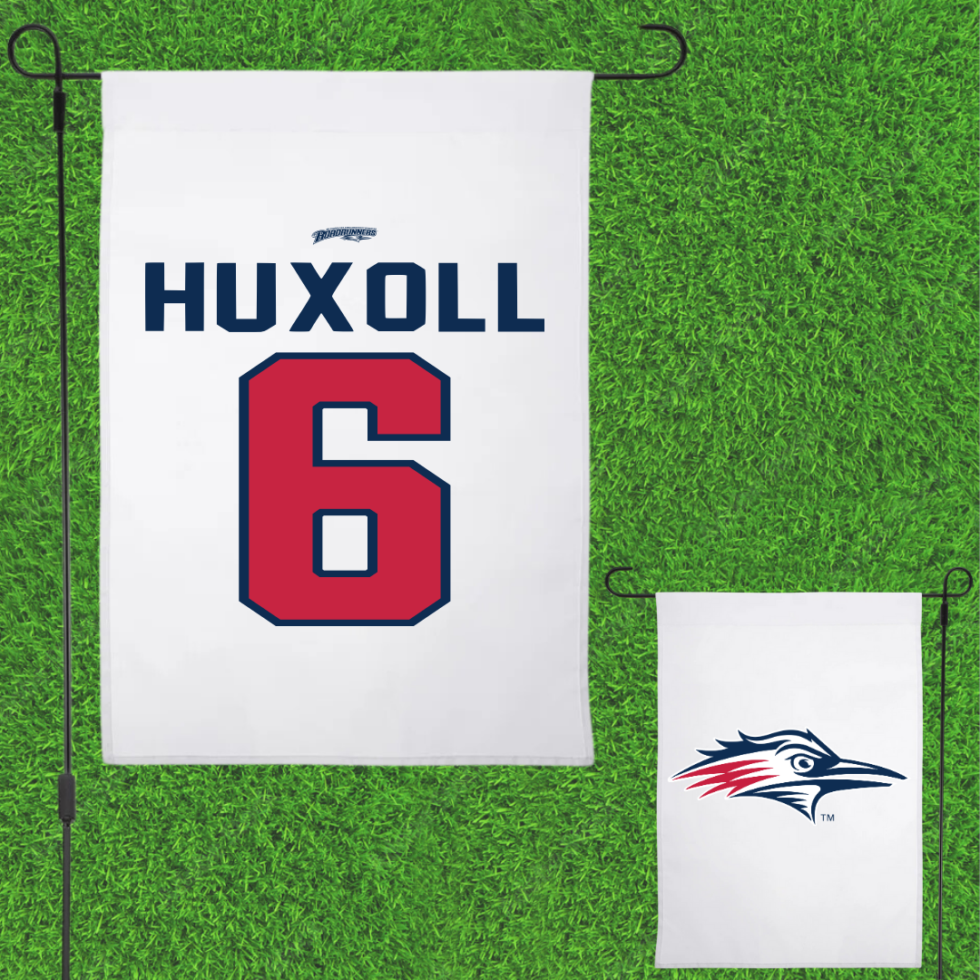 Metropolitan State University of Denver Volleyball White Garden Flag - #6 Alivia Huxoll