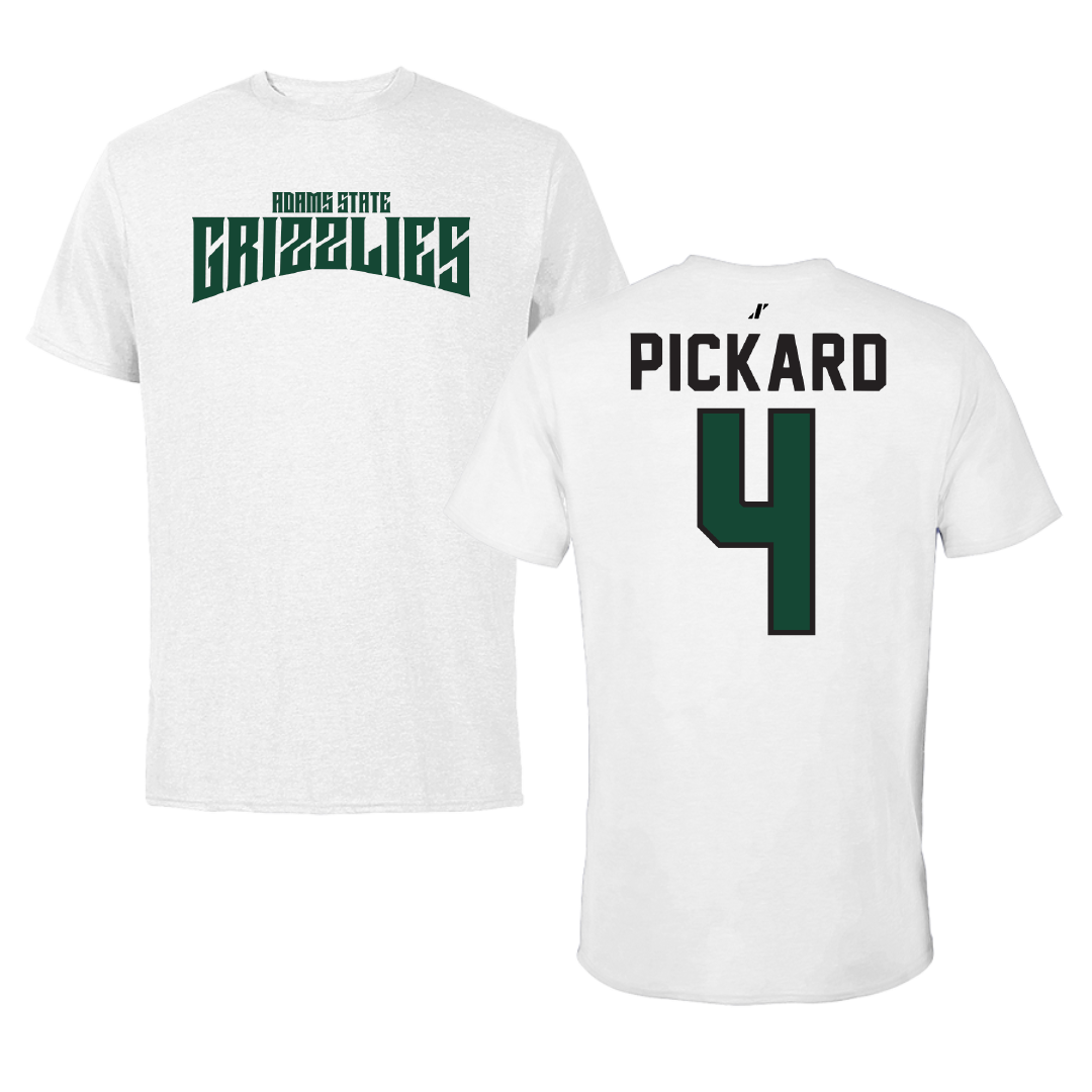 Adams State University Basketball White Classic Tee - #4 Mykaila Pickard