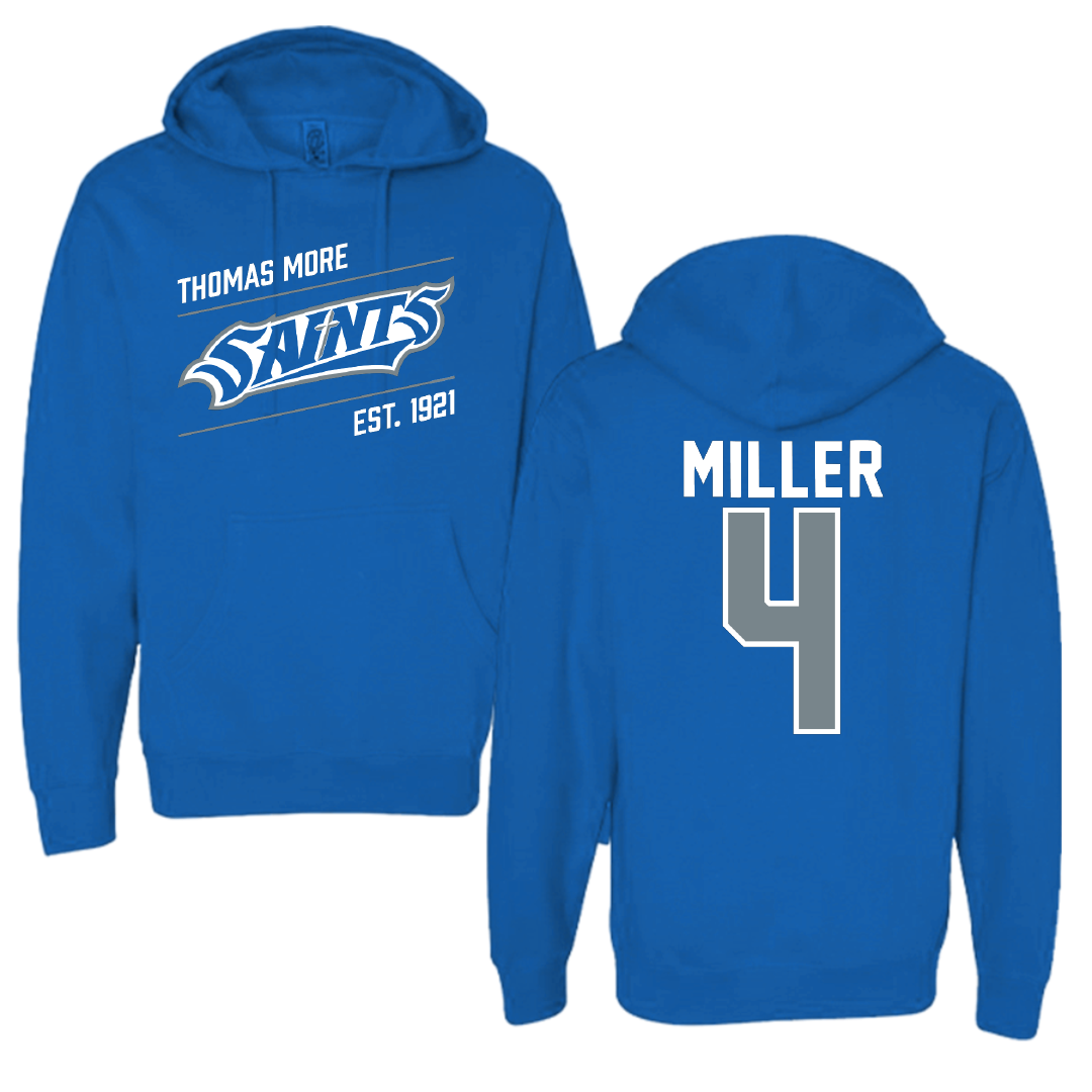 Thomas More University Lacrosse Blue General Hoodie - #4 Alyssa Miller