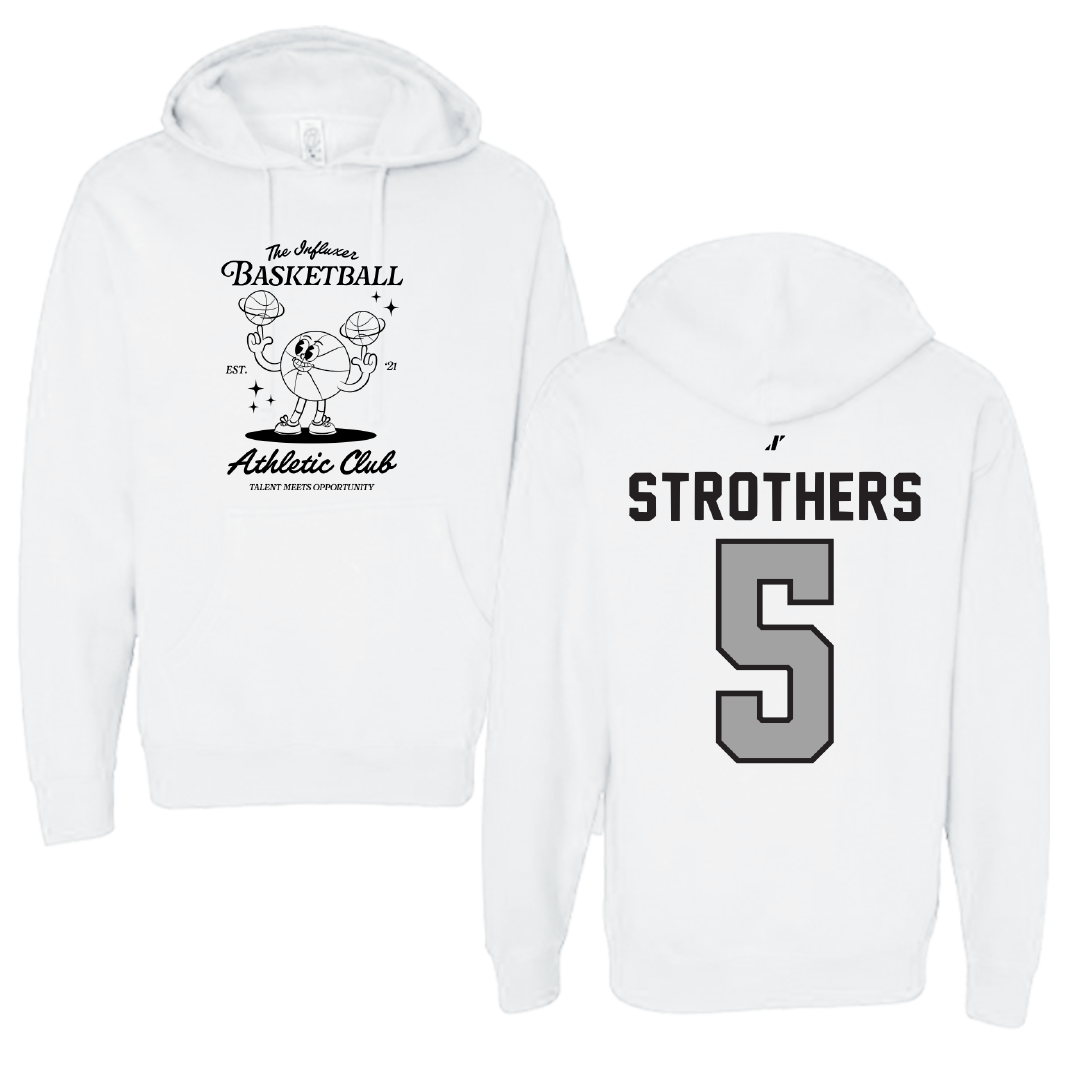 Basketball White Influxer Athletic Club Hoodie - #5 Etienne Strothers