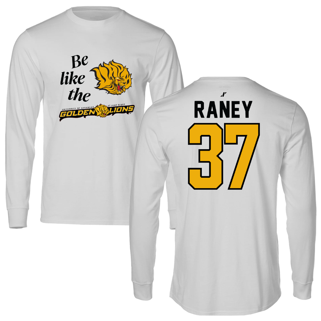 University of Arkansas-Pine Bluff Softball Light Gray Be Like Us Performance Long Sleeve - #37 LeeAnn Raney