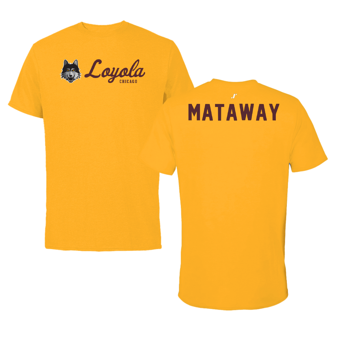 Loyola University-Chicago TF and XC Gold General Performance Tee - Lily Mataway