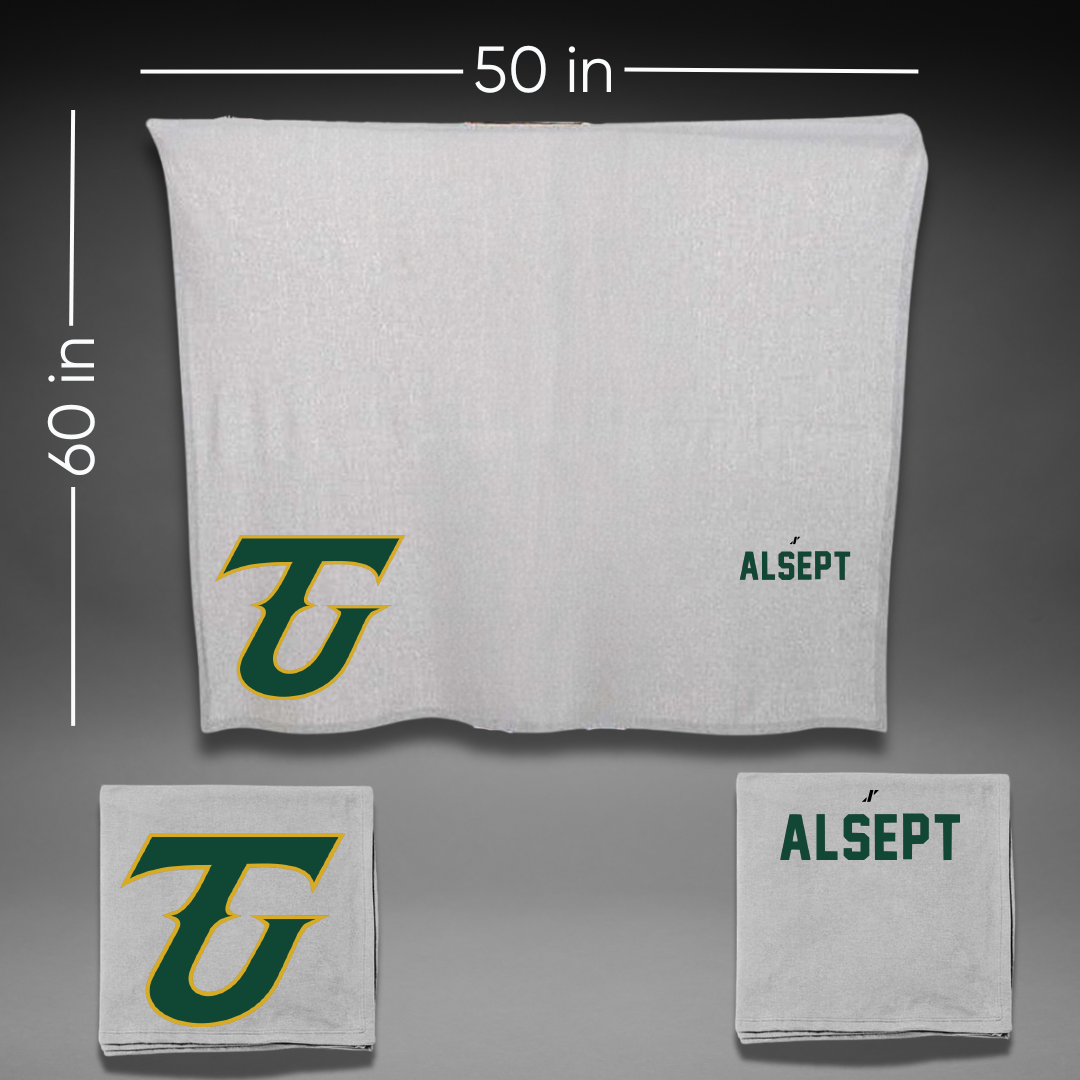 Tiffin University Wrestling Gray Blanket - Tanner Alsept