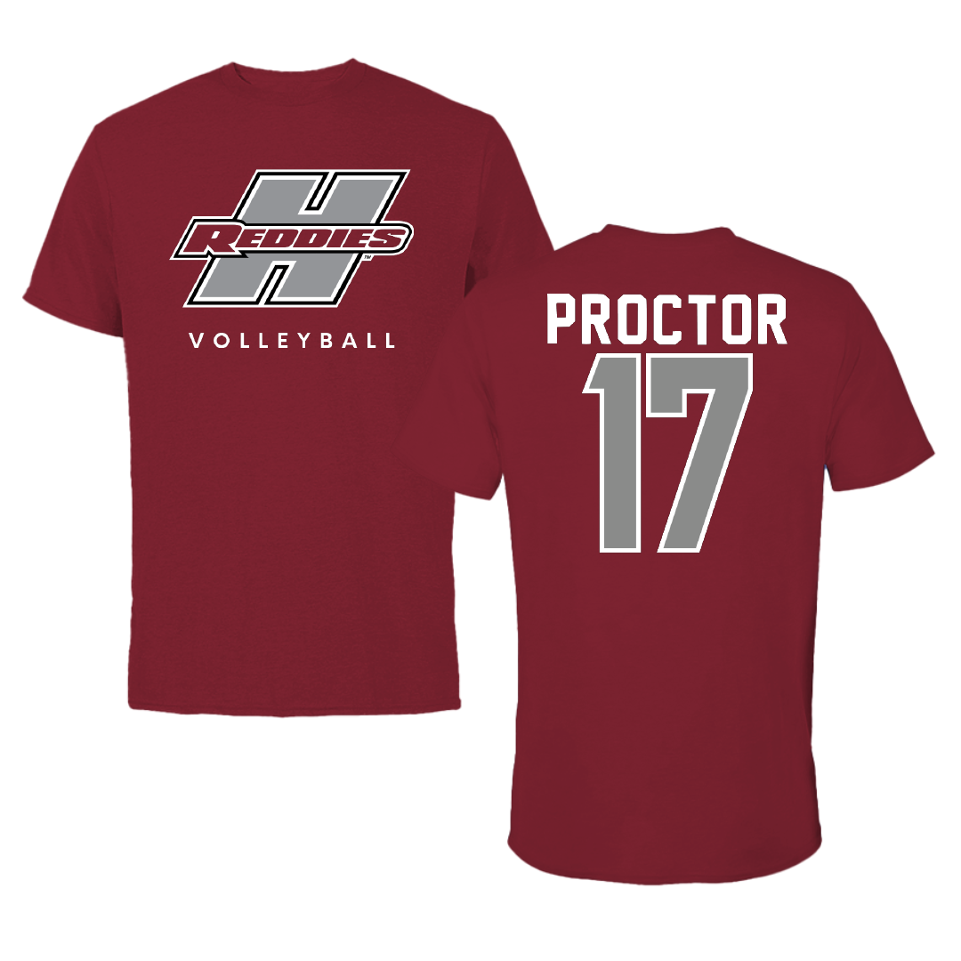 Henderson State University Volleyball Cardinal Tee - #17 Madison Proctor