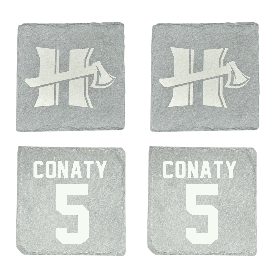 Cal Poly Humboldt Soccer Stone Coaster (4 Pack)  - #5 Ethan Conaty