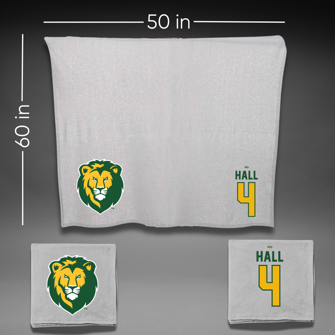 Southeastern Louisiana University Baseball Gray Blanket - #4 Jude Hall