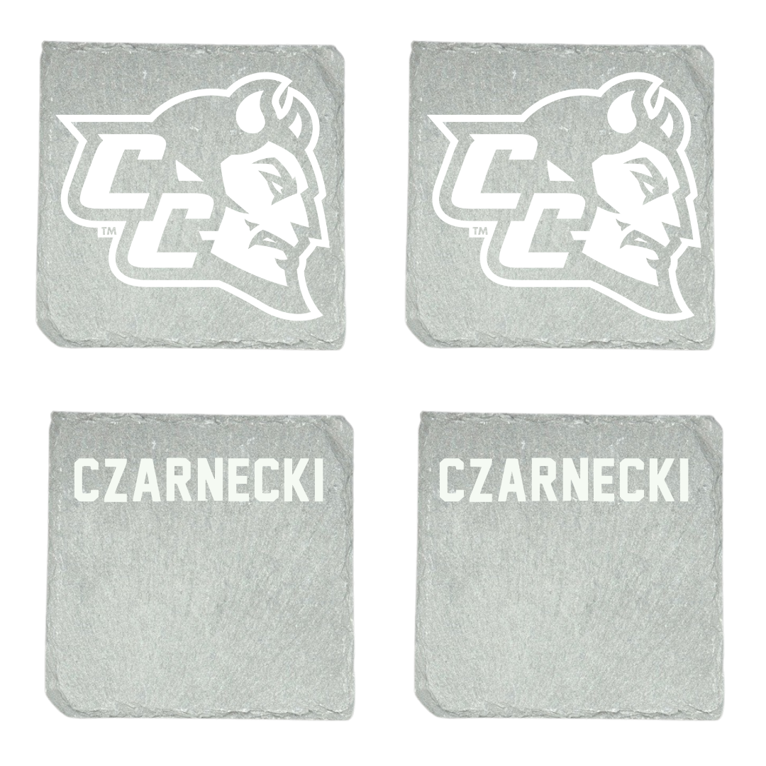 Central Connecticut State University TF and XC Stone Coaster (4 Pack)  - Maxwell Czarnecki