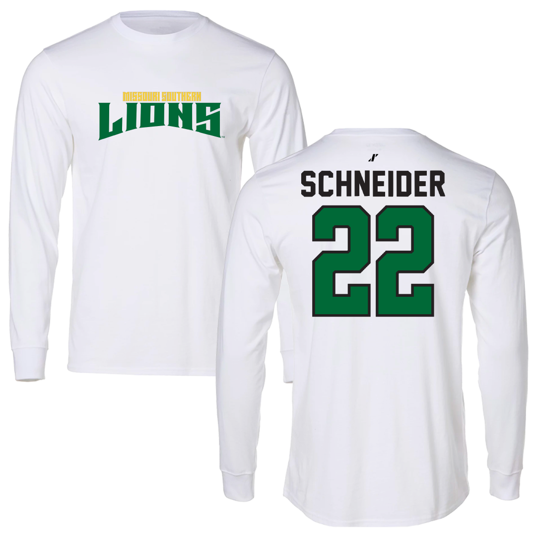 Missouri Southern State University Baseball White Classic Long Sleeve - #22 Owen Schneider