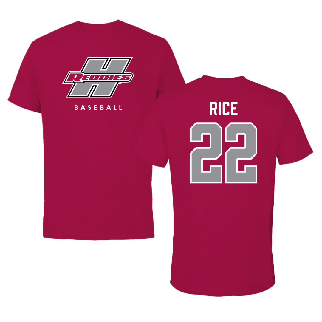 Henderson State University Baseball Cardinal Performance Tee - #22 Luke Rice