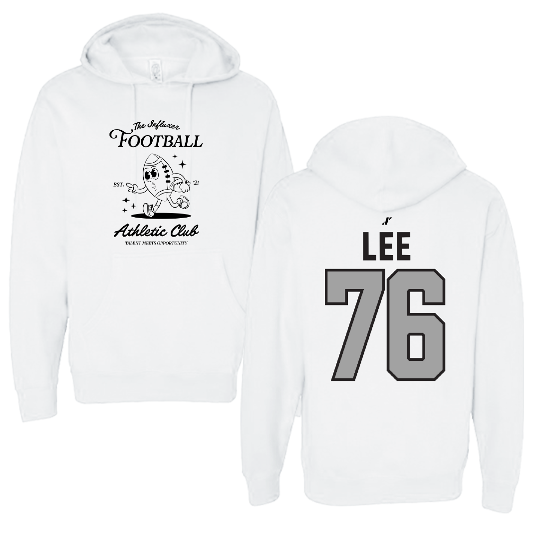Football White Influxer Athletic Club Hoodie - #76 Marvin Lee