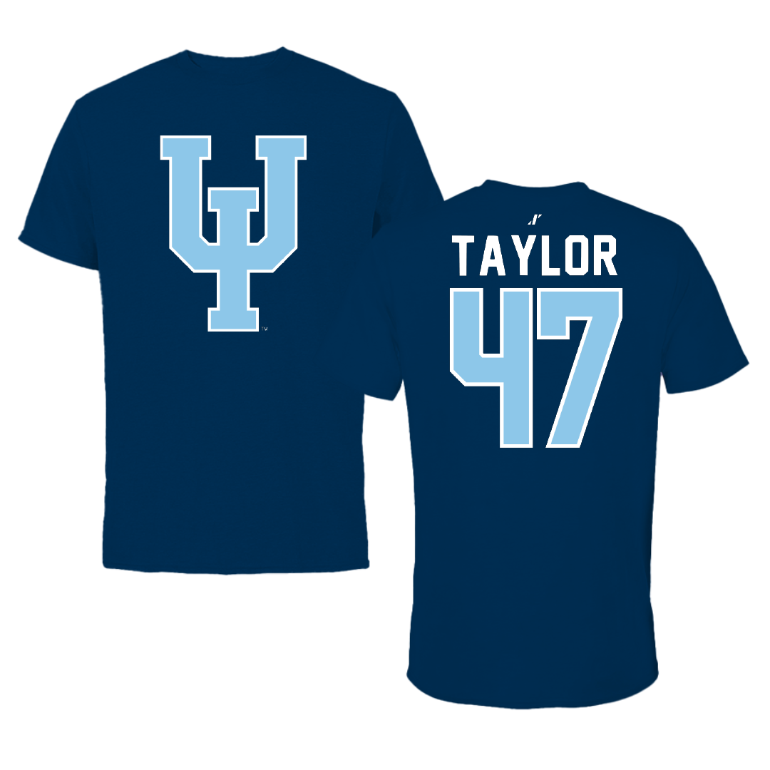Upper Iowa University Soccer Navy Performance Tee - #47 Charlie Taylor