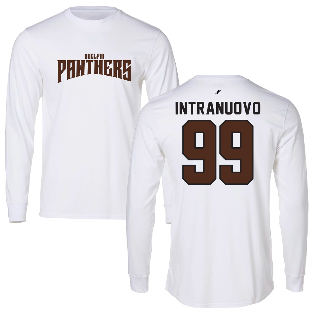 Adelphi University Soccer White Classic Performance Long Sleeve - #99 Gianluca Intranuovo