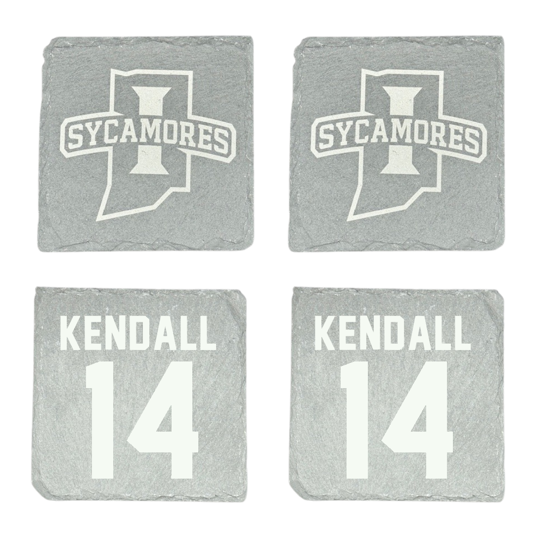 Indiana State University Volleyball Stone Coaster (4 Pack)  - #14 Curry Kendall