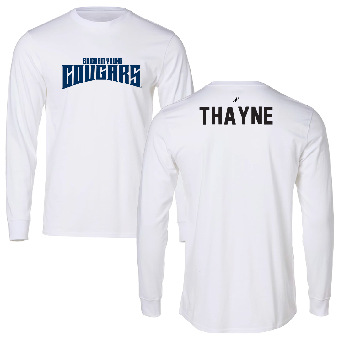 Brigham Young University Tennis White Classic Performance Long Sleeve - Wally Thayne