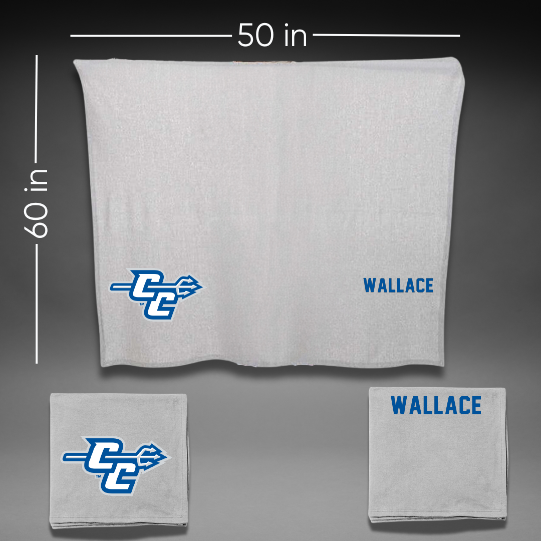 Central Connecticut State University TF and XC Gray Blanket - Elianna Wallace