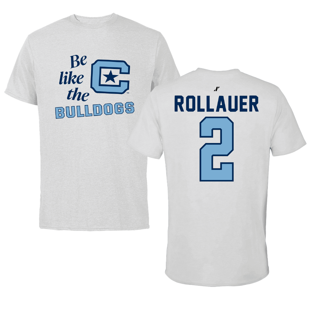 The Citadel Baseball Light Gray Be Like Us Tee - #2 Thomas Rollauer