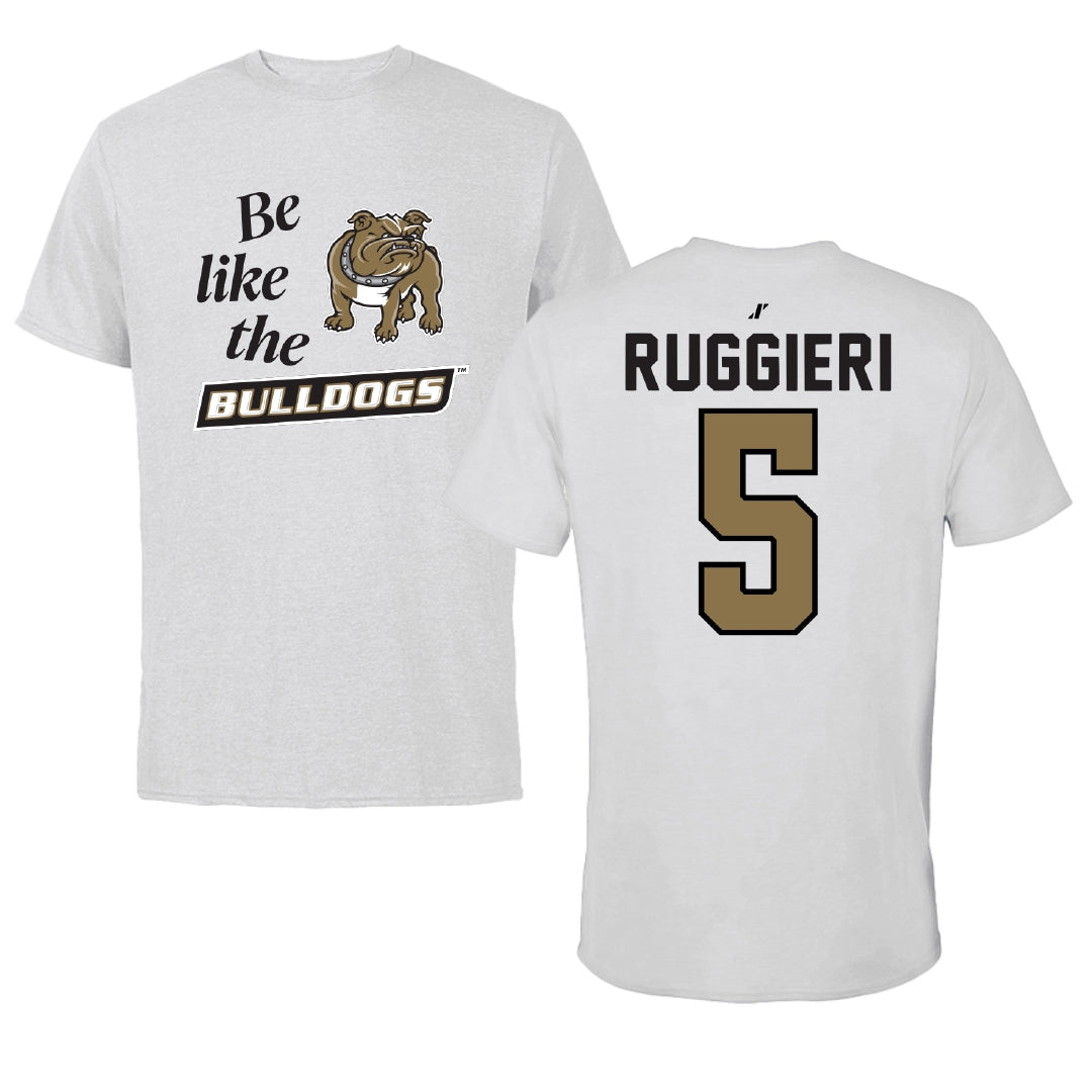 Bryant University Football Light Gray Be Like Us Tee - #5 Landon Ruggieri