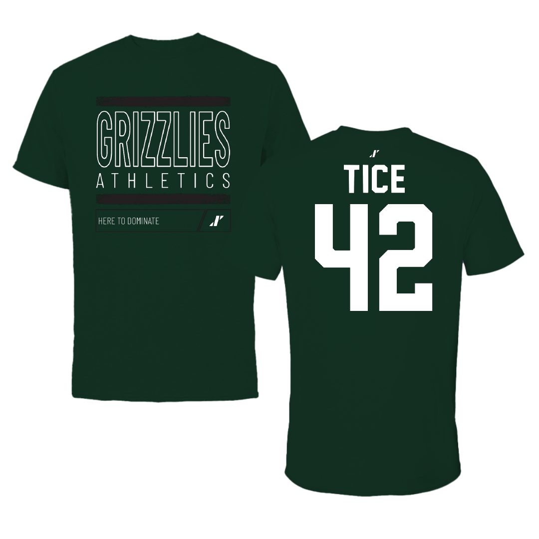 Adams State University Soccer Forest Green Dominate Performance Tee - #42 Sophia Tice