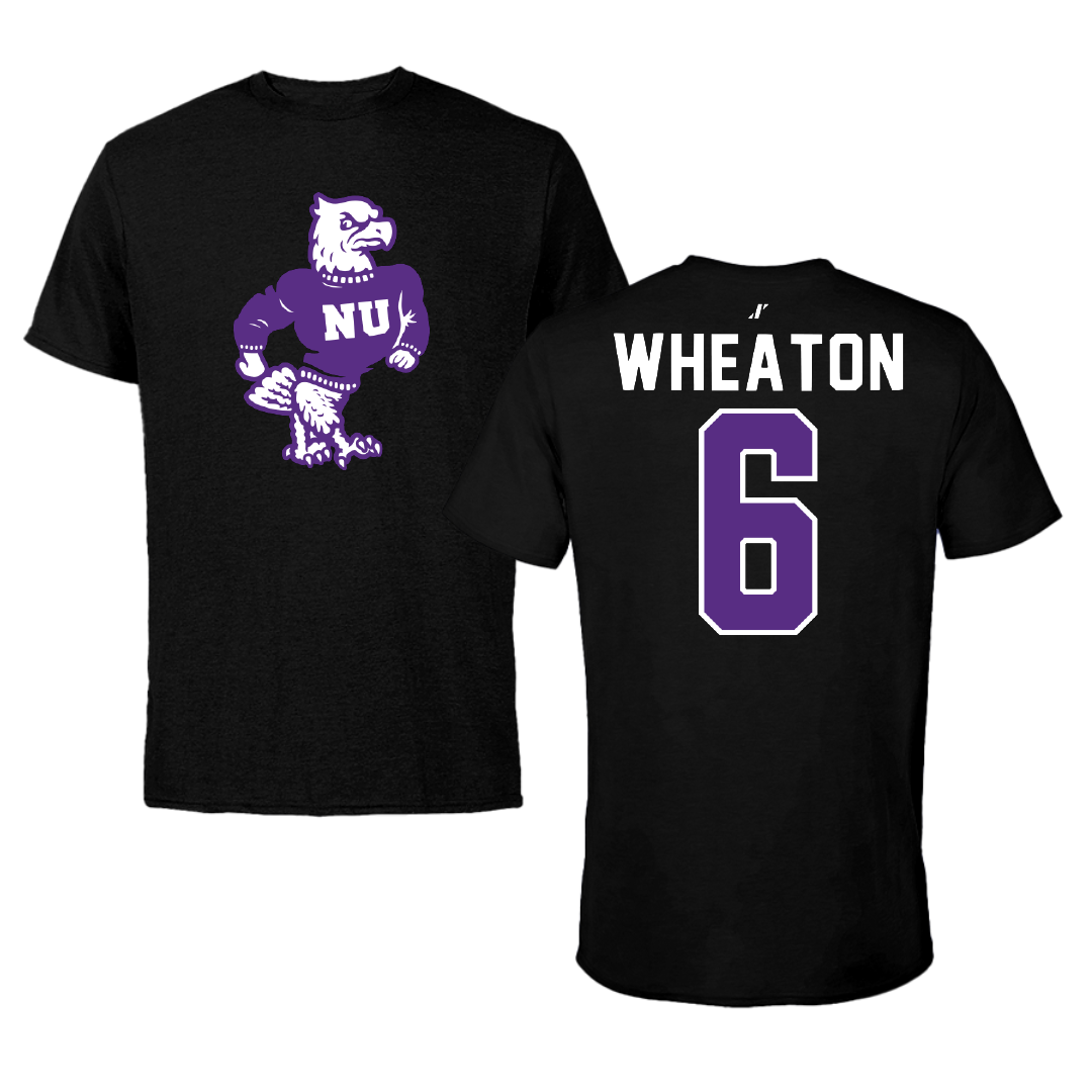 Niagara University Baseball Black Tee - #6 Gage Wheaton