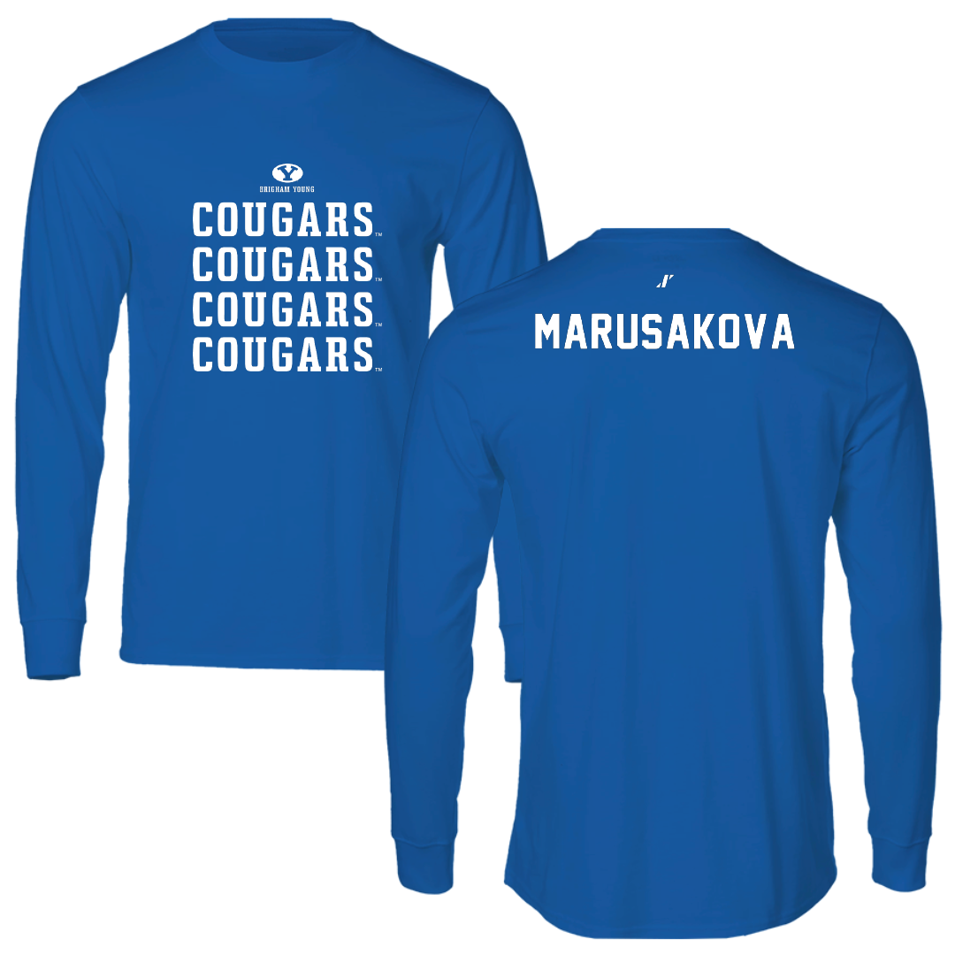Brigham Young University Swimming & Diving Blue General Long Sleeve - Emma Marusakova