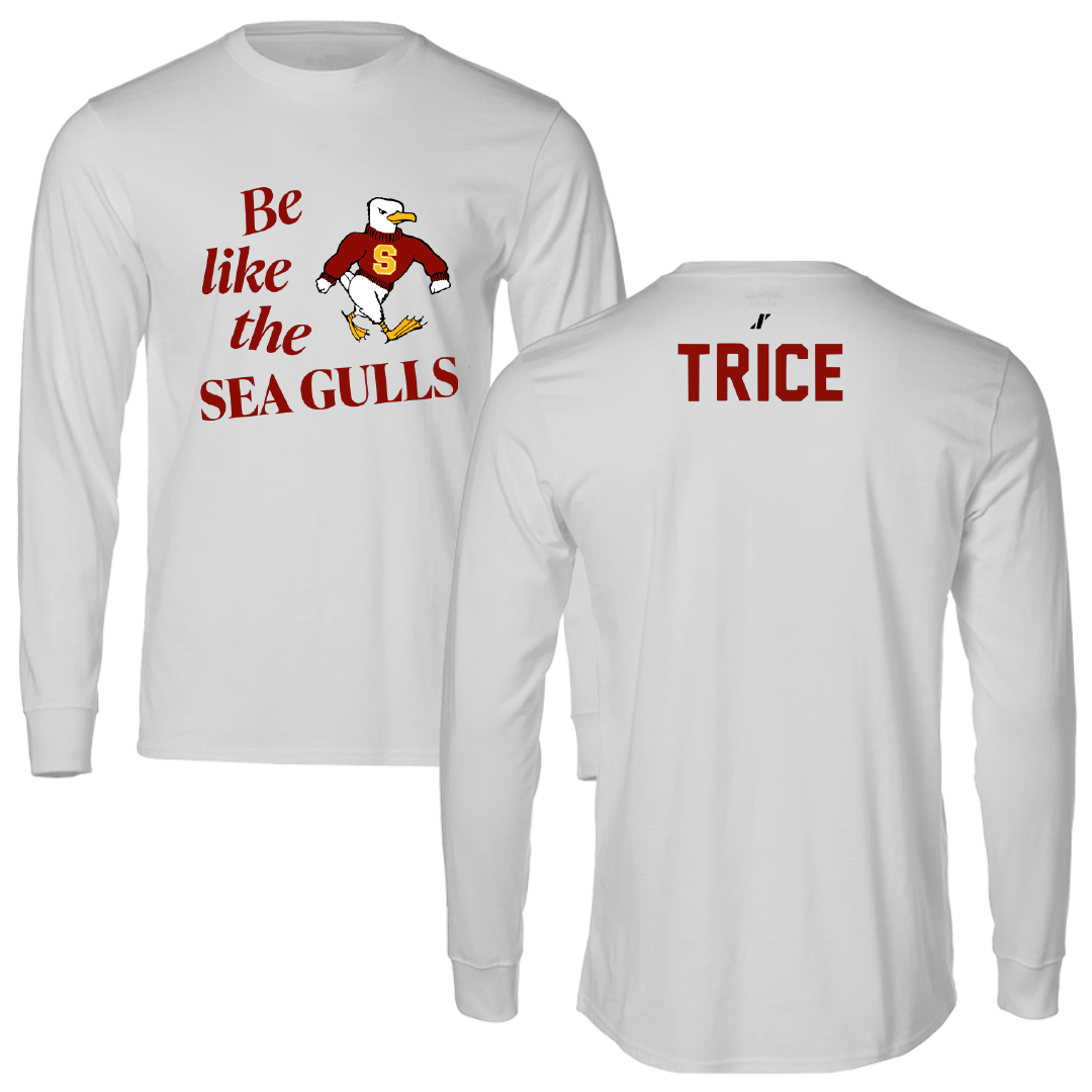 Salisbury University TF and XC Light Gray Be Like Us Performance Long Sleeve - Savannah Trice