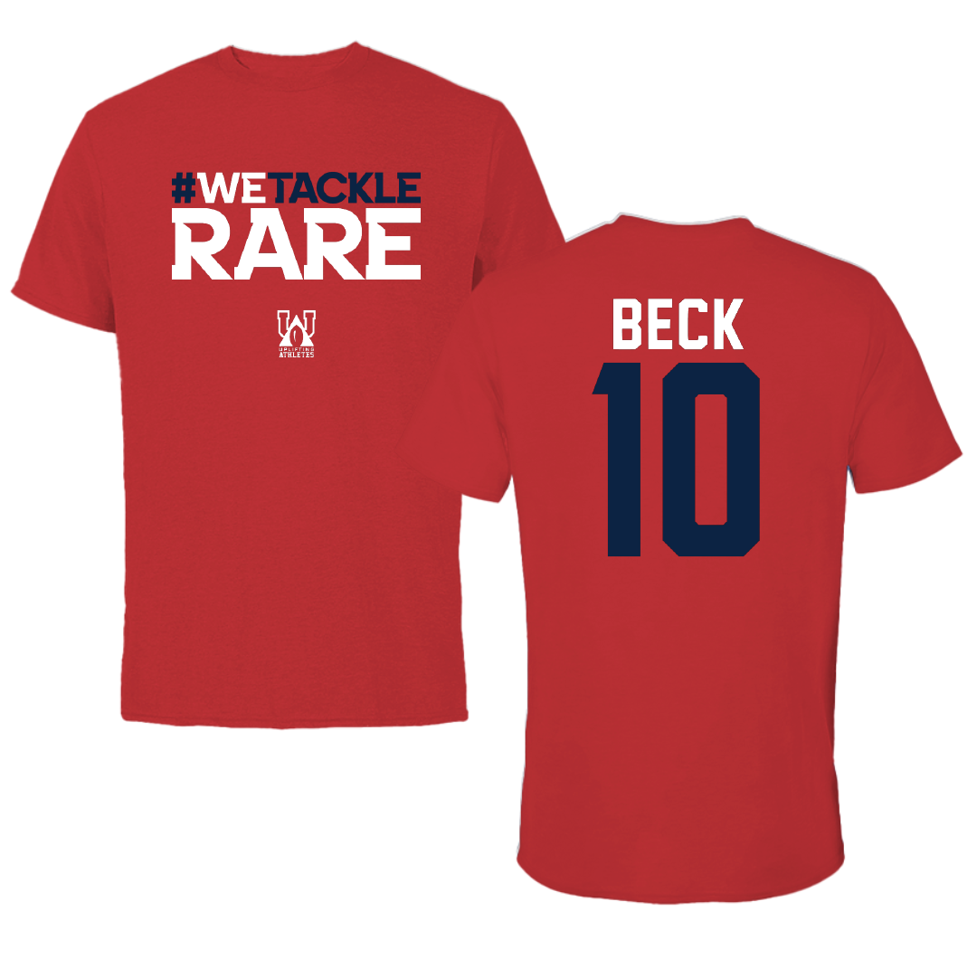 Stony Brook University Soccer Red Uplifting Athletes Tee - #10 Linn Beck