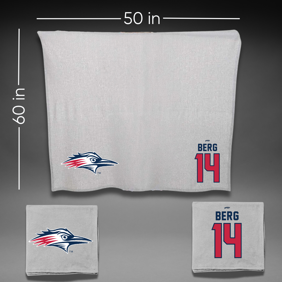 Metropolitan State University of Denver Softball Gray Blanket - #14 Miki Berg