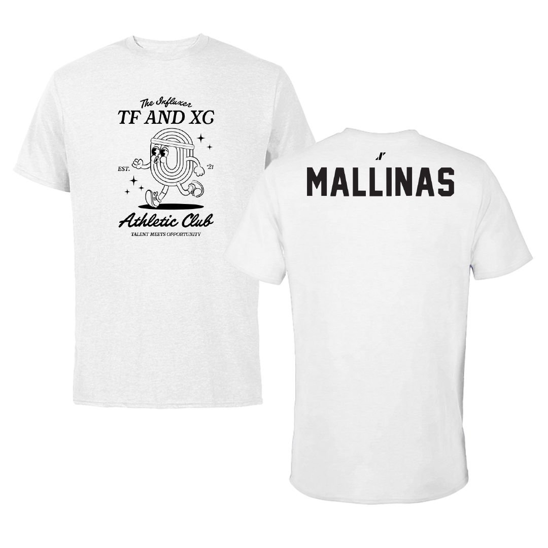 TF and XC White Influxer Athletic Club Tee - Apostolos Mallinas