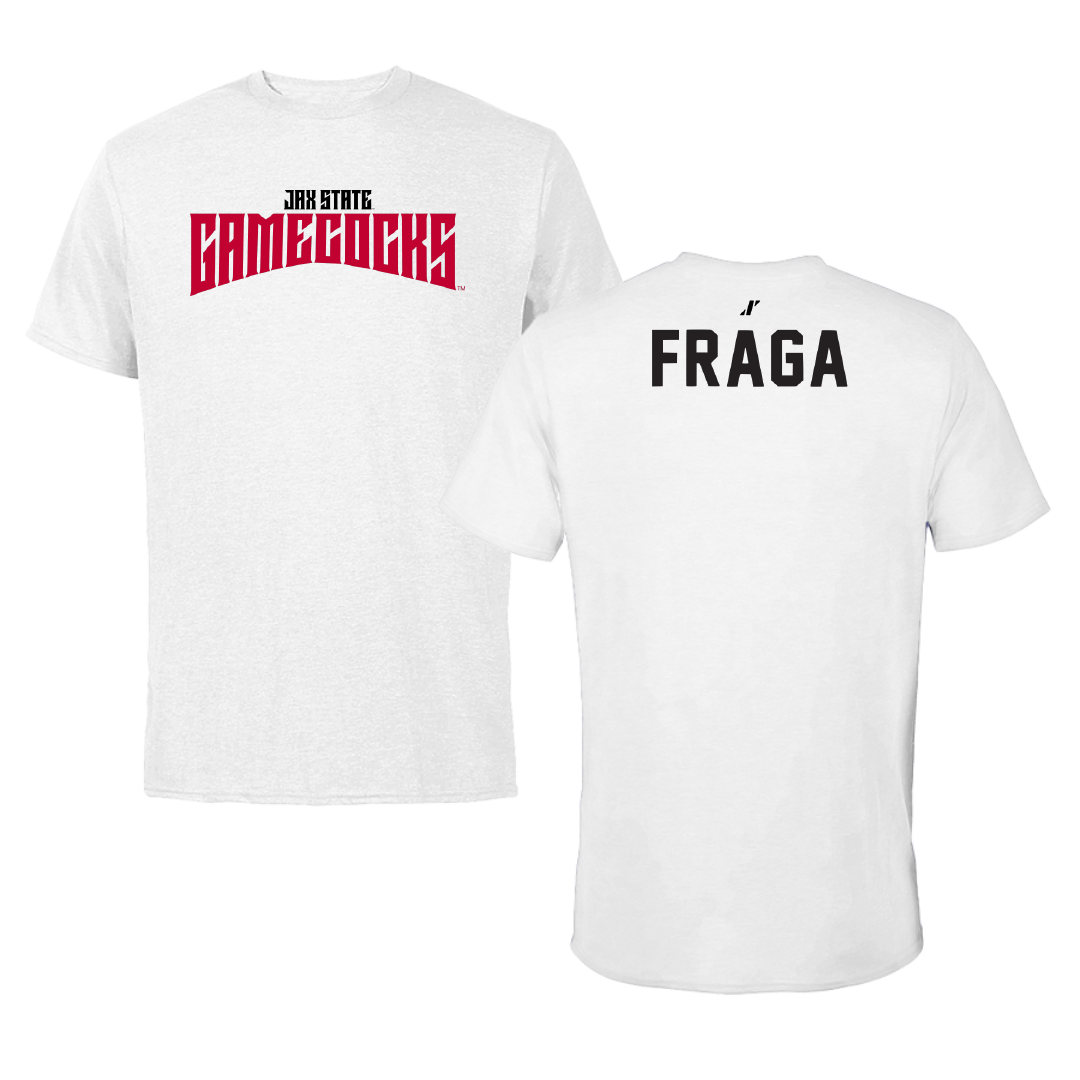 Jacksonville State University TF and XC White Classics Performance Tee - Rodrigo Fraga