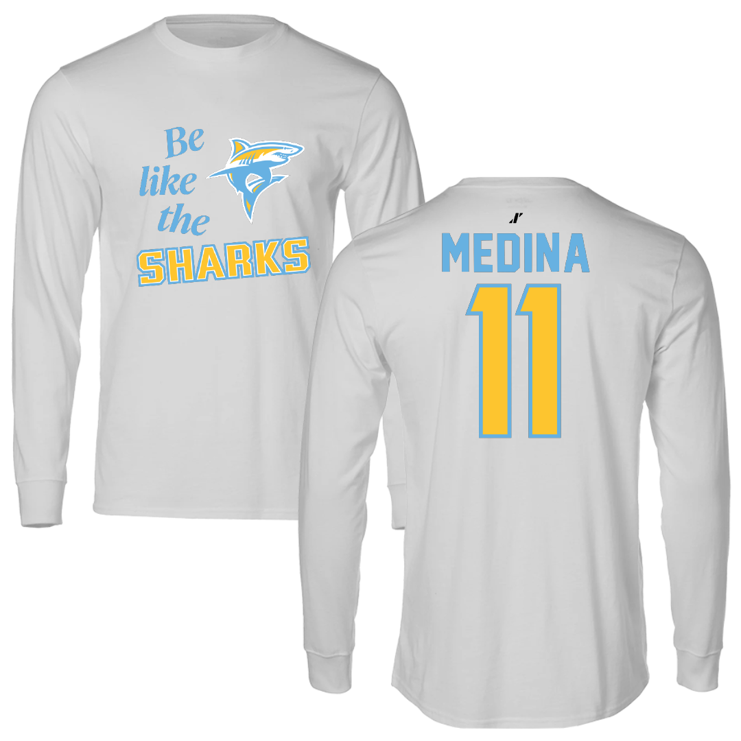 Long Island University Softball Light Gray Be Like Us Long Sleeve - #11 Devon Medina