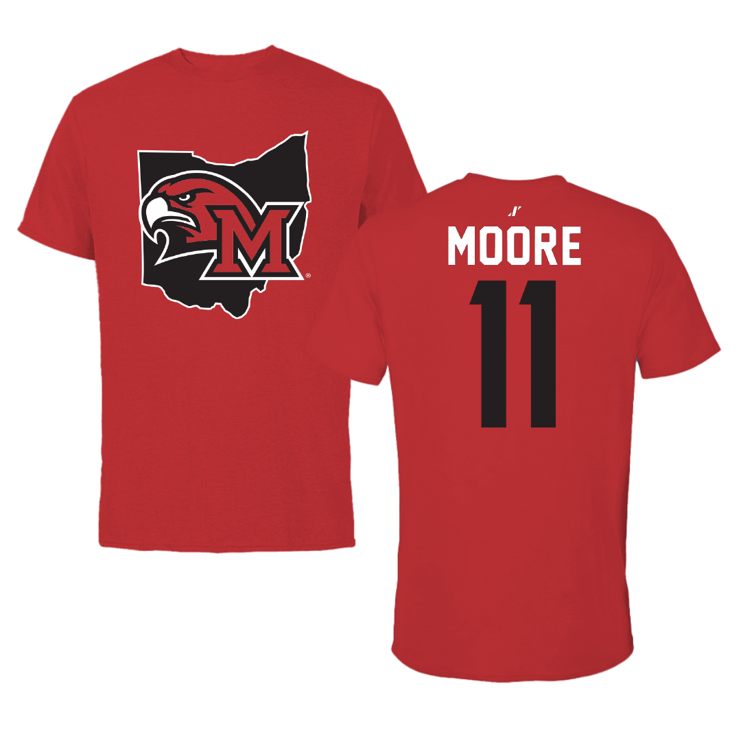 Miami University (Ohio) Field Hockey Red State Performance Tee - #11 Abigail Moore