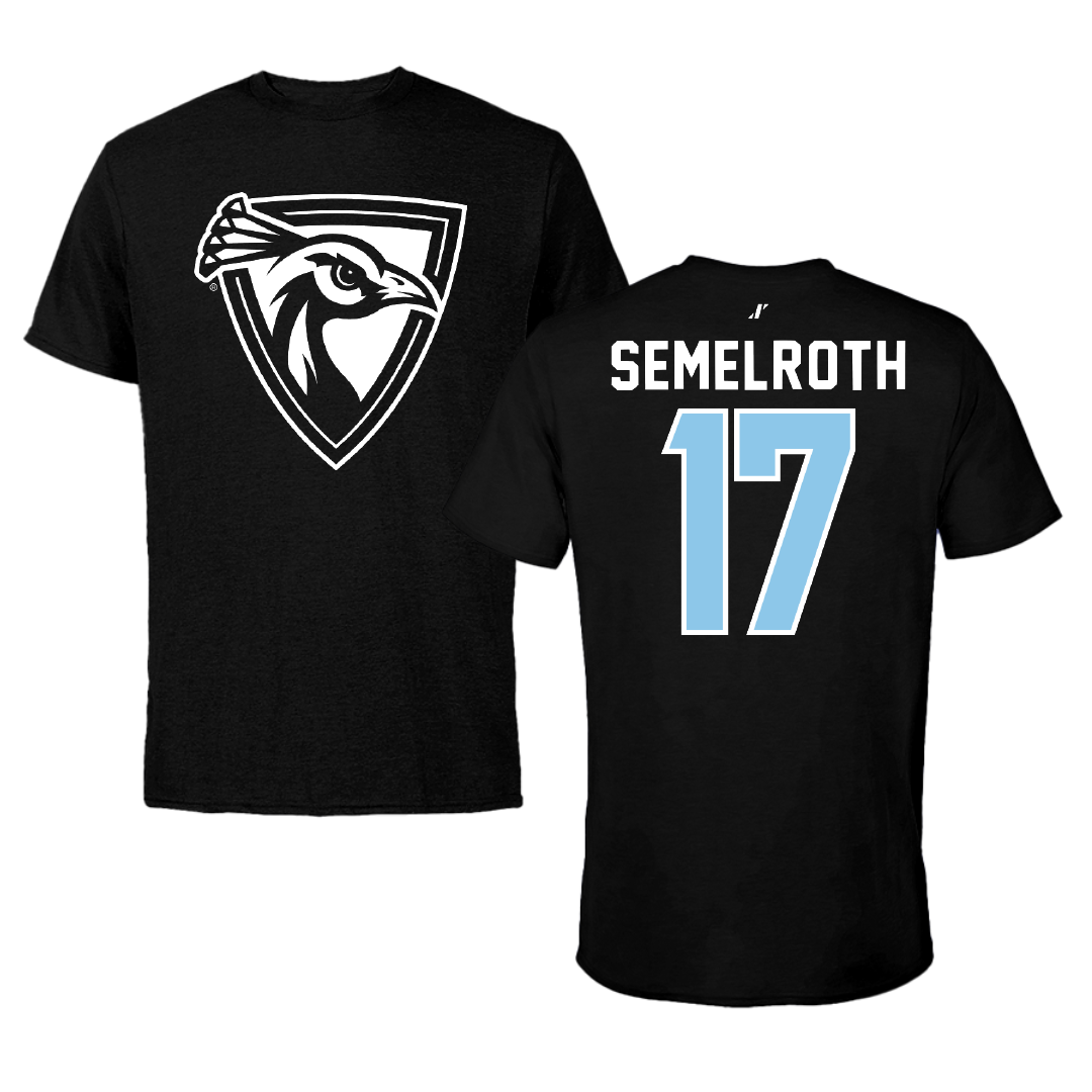 Upper Iowa University Volleyball Black Performance Tee - #17 Zoe Semelroth