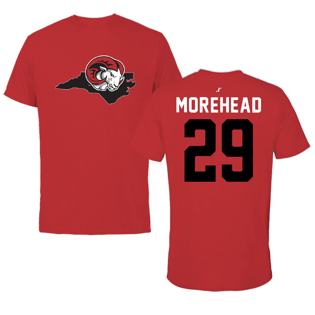 Winston-Salem State University Football Red State Performance Tee - #29 KJ Morehead