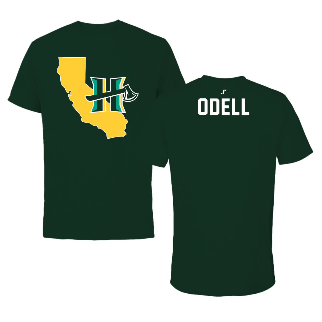 Cal Poly Humboldt Rowing Forest Green Lumberjacks State Tee - Margaret Odell