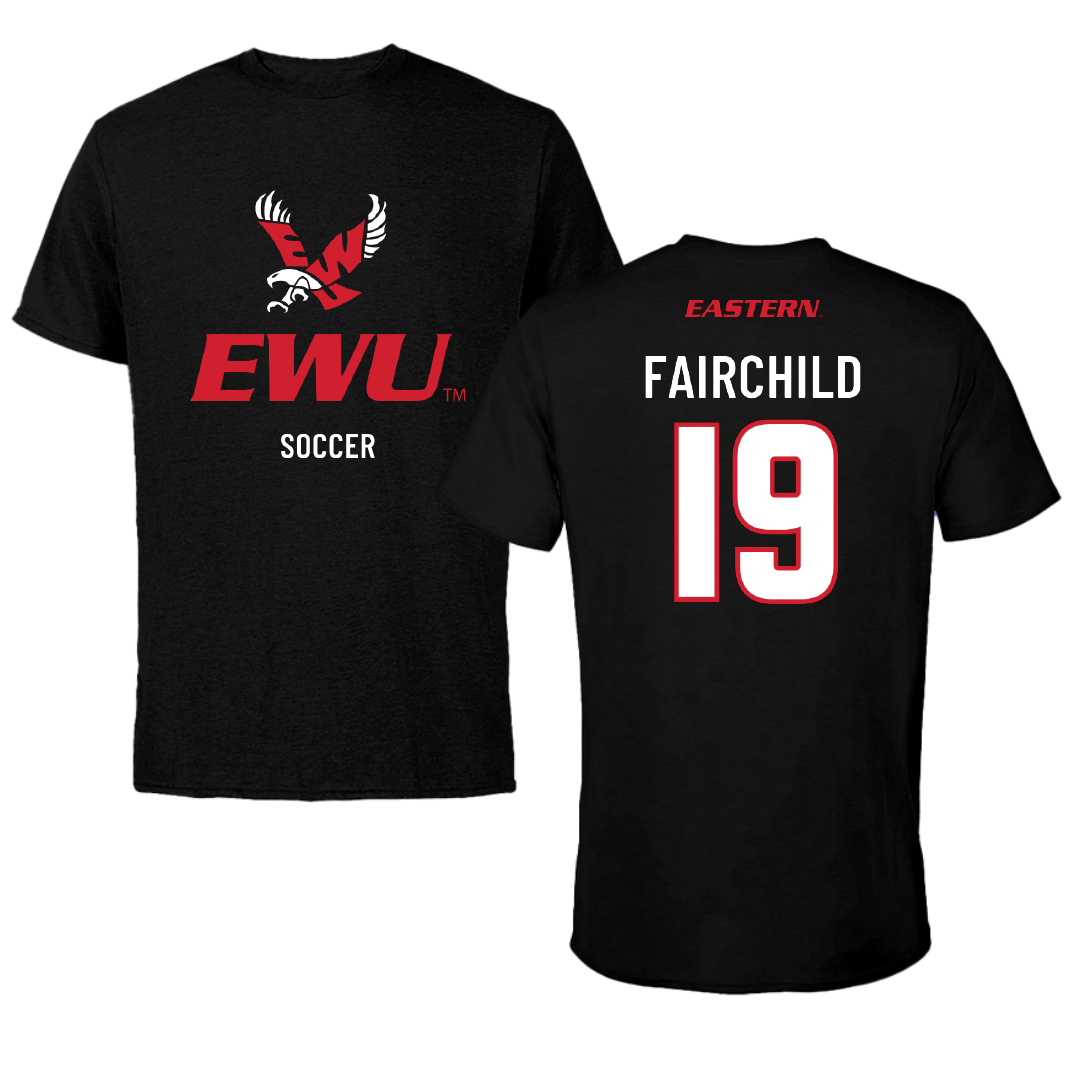 Eastern Washington University Soccer Black EWU Performance Tee - #19 Chloe Fairchild