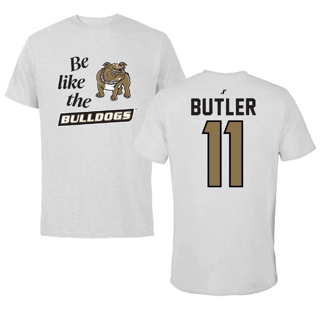 Bryant University Football Light Gray Be Like Us Performance Tee - #11 TJ Butler