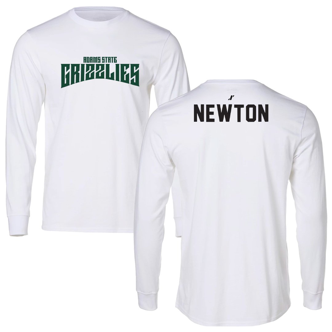 Adams State University Wrestling White Classic Long Sleeve - Brooke Newton
