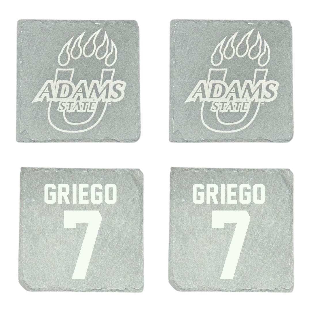 Adams State University Baseball Stone Coaster (4 Pack)  - #7 Markus Griego