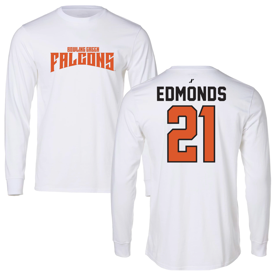 Bowling Green State University Football White Classic Long Sleeve - #21 Chris Edmonds