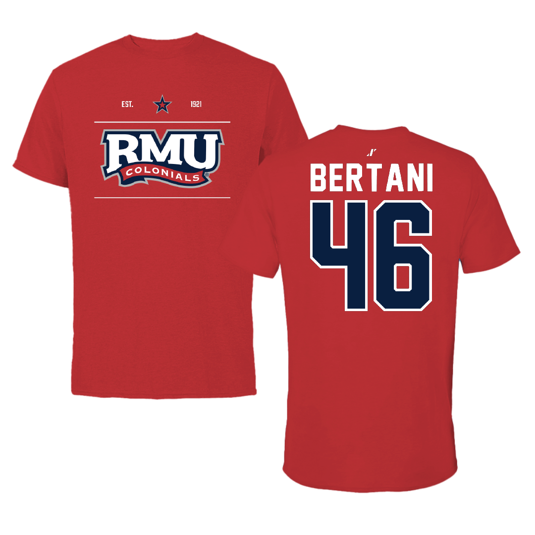 Robert Morris University Softball Red General Performance Tee - #46 Bailee Bertani